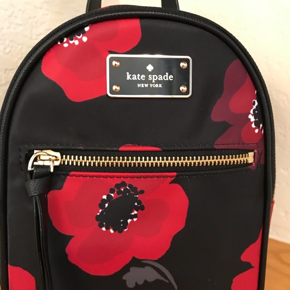 ➕NWT kate spade mini Bradley Wilson backpack poppy - Picture 3 of 8